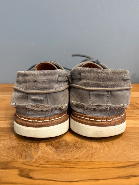 John Varvatos Grey Suede Boat Shoes - Handmade in Portugal - Size 10 main image 5